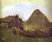 Valentin Serov Haystack oil on canvas